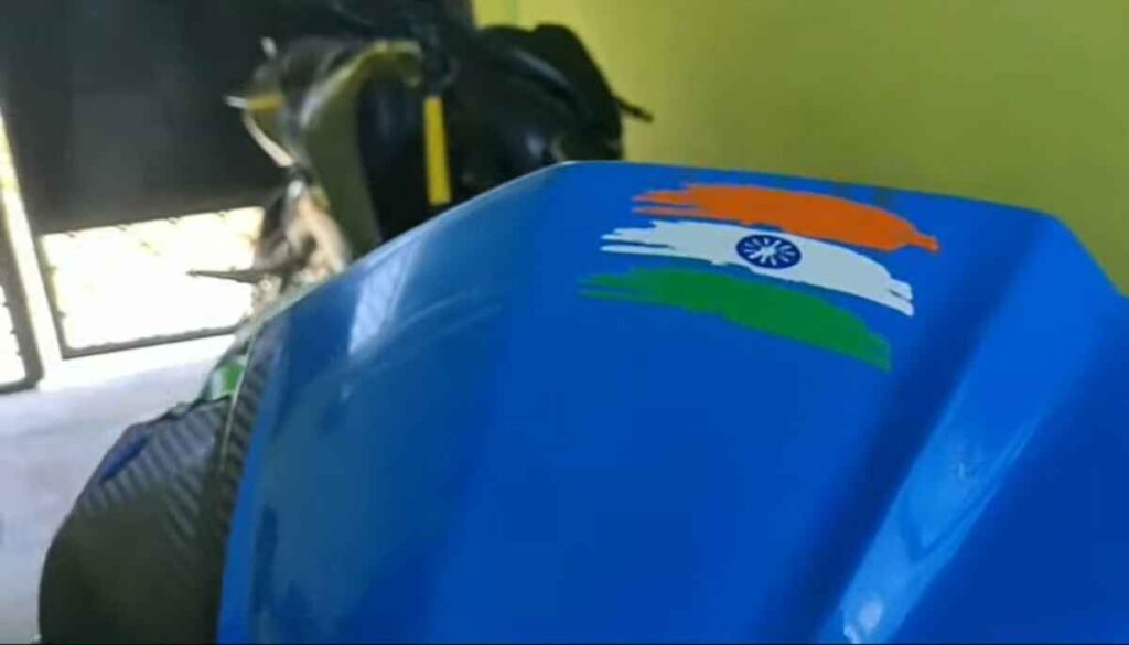 Indian Flag Sticker for Bike